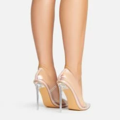 EGO Farrah Perspex Court Clear Heel In Nude Patent -EGO Sales Store 15 02 23 fw63513 sb2