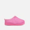 EGO Catch-Up Aztec Detail Faux Fur Lining Flat Slipper In Pink Faux Suede -EGO Sales Store 30 11 22 fw35050 sq