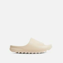 EGO Playoff Flat Slider Sandal In Off White Rubber -EGO Sales Store playoff0109