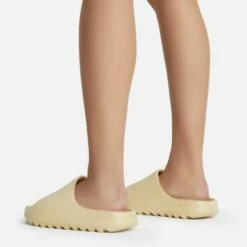 EGO Playoff Flat Slider Sandal In Ivory Rubber -EGO Sales Store playoff 10808 copy