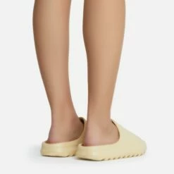 EGO Playoff Flat Slider Sandal In Ivory Rubber -EGO Sales Store playoff 10809 copy