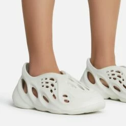 EGO Super-Bass Cut Out Detail Slip On In Off White Rubber -EGO Sales Store superbass 10779 copy