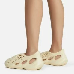 EGO Super-Bass Cut Out Detail Slip On In Cream Rubber -EGO Sales Store superbass 10784 copy 1