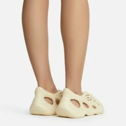 EGO Super-Bass Cut Out Detail Slip On In Cream Rubber -EGO Sales Store superbass 10785 copy 1