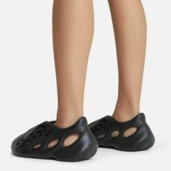 EGO Super-Bass Cut Out Detail Slip On In Black Rubber -EGO Sales Store superbass 10788 copy 1