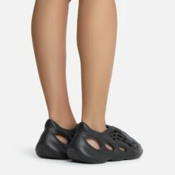 EGO Super-Bass Cut Out Detail Slip On In Black Rubber -EGO Sales Store superbass 10789 copy 1