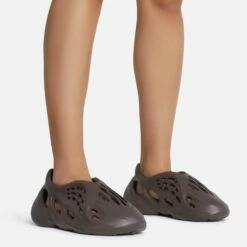 EGO Super-Bass Cut Out Detail Slip On In Brown Rubber -EGO Sales Store superbass 10790 copy 1